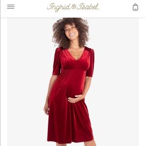 NWT Ingrid and Isabelle maternity dress
